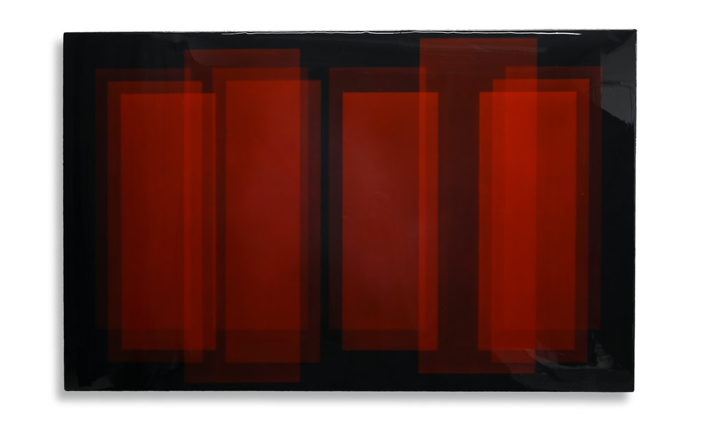 # 2556, 2020, Pigment und Kunstharz auf Mulitplex, 140 x 220 x 15 cm
