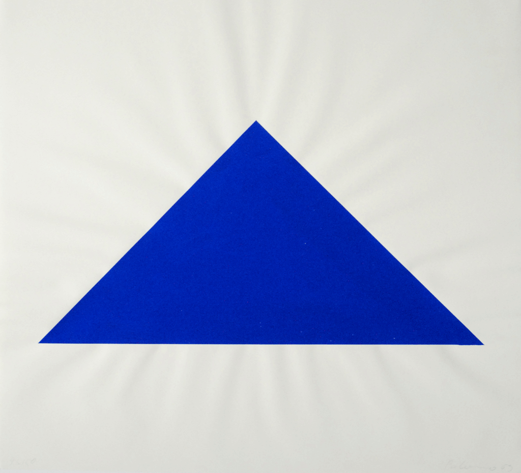 Blinky Palermo - Blaues Dreieck    
