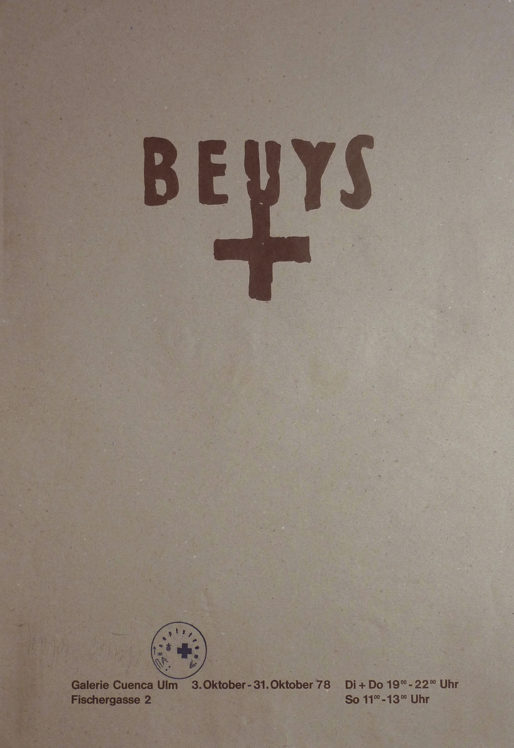 Joseph Beuys - signiertes Plakat    