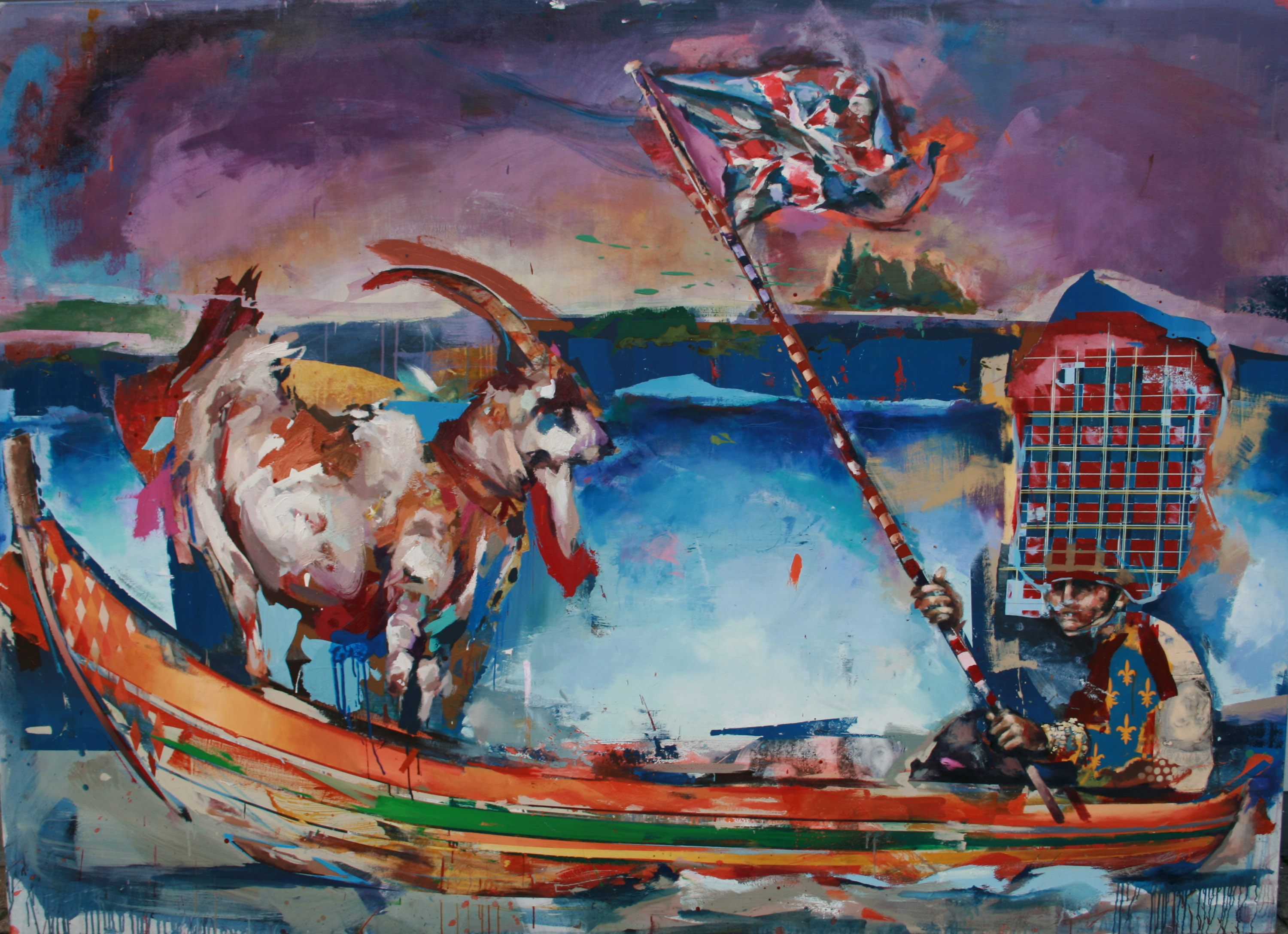 God Save The Queen - Öl und Acryl auf Leinwand - 2019 - 110 x 80 cm -  Exemplare