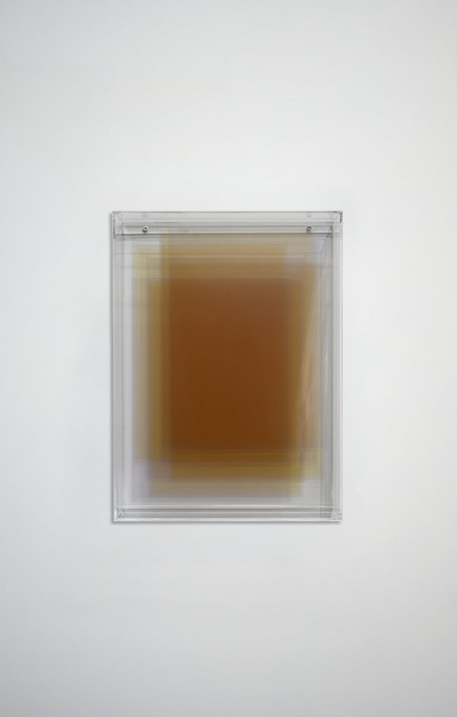 # 2529 - Bedruckte Folien auf Plexiglas - 2019 - 39 x 29 x 6 cm 