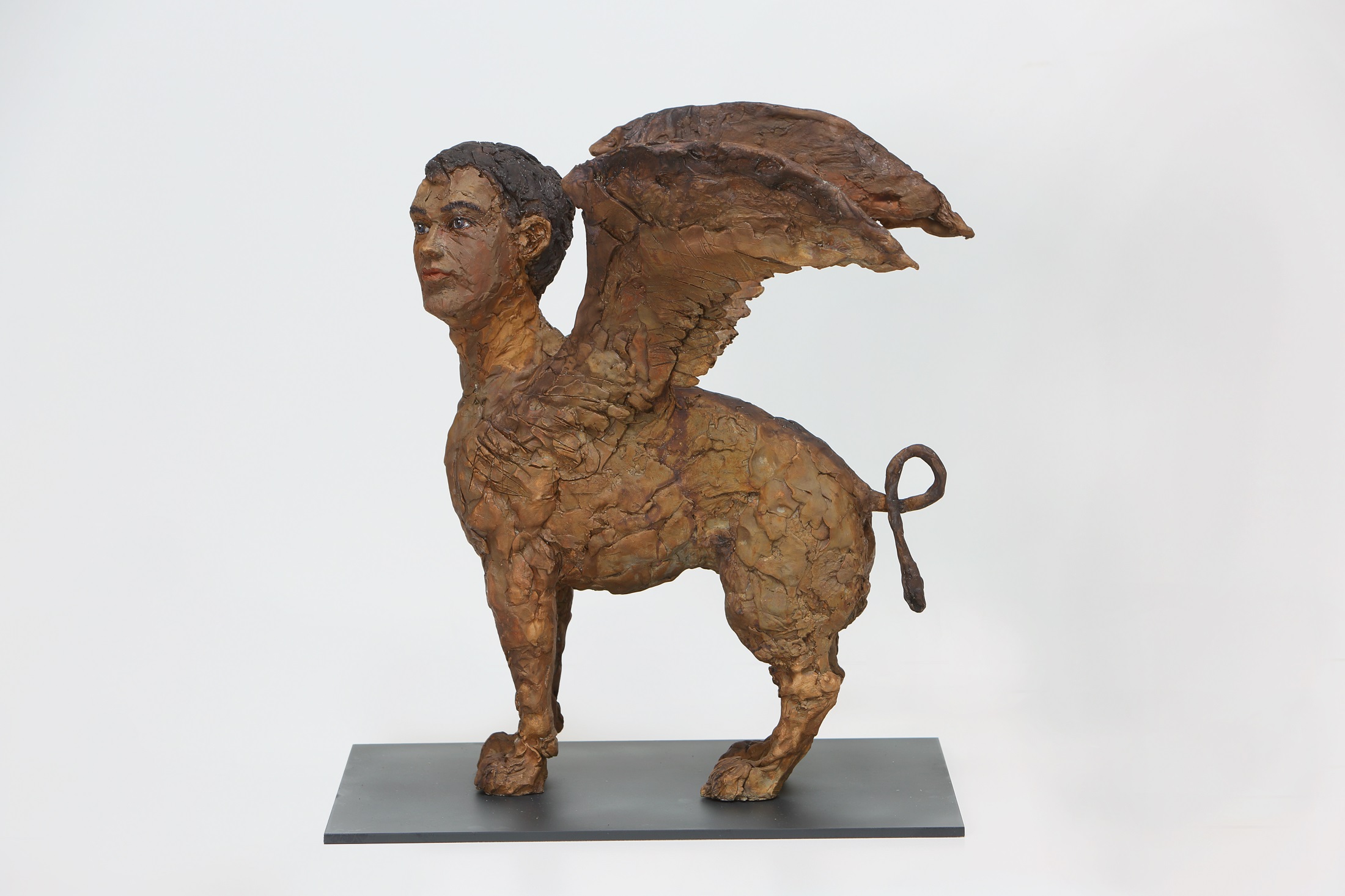 Sphinx  - Bronze, patiniert und bemalt - 2014 - 53 x 27 x 45 cm  - 30 Exemplare